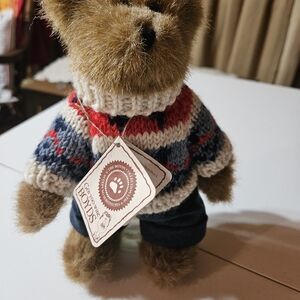 Bear in Cozy Multicolor Sweater